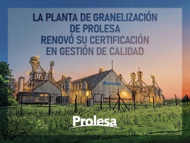 Renovación certificación en Sistemas de Gestión de Calidad 2026 en Planta de granelización